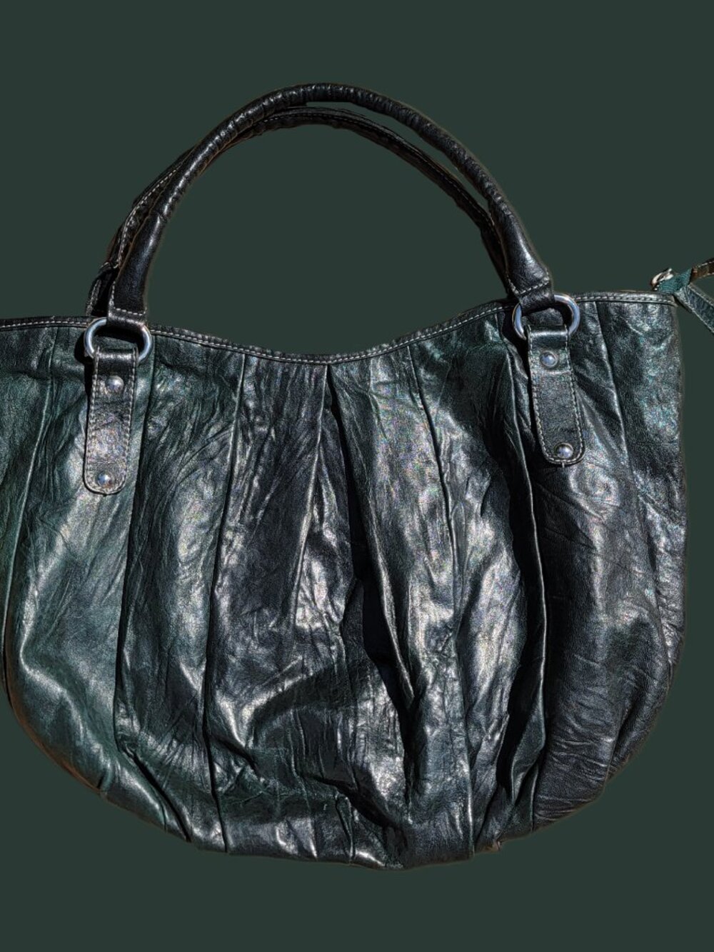 【 renato minelli made in italy 1980s vintage leather purse 】